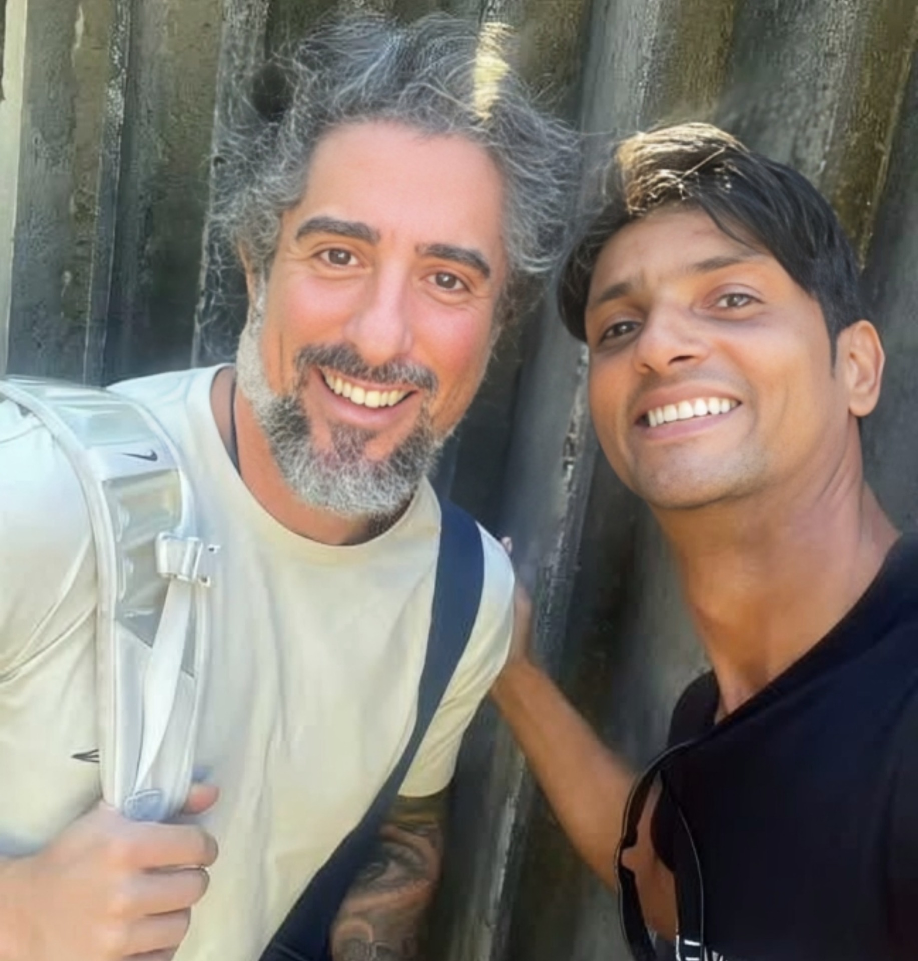 Romero Silva e Marcos Mion na Globo